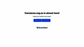 What Franciscan.org.au website looked like in 2020 (3 years ago)
