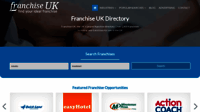 What Franchise-uk.co.uk website looked like in 2020 (3 years ago)