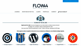 What Flow44.com website looked like in 2020 (3 years ago)