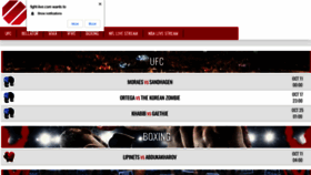 What Fight-live.com website looked like in 2020 (3 years ago)