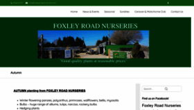 What Foxleyroadnurseries.co.uk website looked like in 2020 (3 years ago)