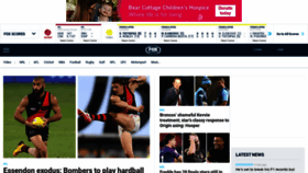 What Foxsports.com.au website looked like in 2020 (4 years ago)