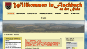 What Fischbach-nahe.de website looked like in 2020 (3 years ago)