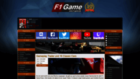 What F1-game.de website looked like in 2020 (3 years ago)