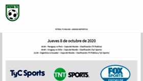 What Futboltv.online website looked like in 2020 (3 years ago)