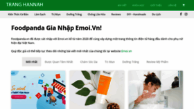 What Foodpanda.vn website looked like in 2020 (3 years ago)