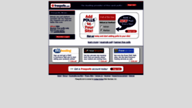 What Freepolls.com website looked like in 2020 (4 years ago)