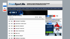 What Fromsport.me website looked like in 2020 (3 years ago)