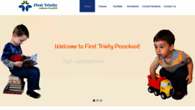 What Firsttrinitypreschool.com website looked like in 2020 (3 years ago)