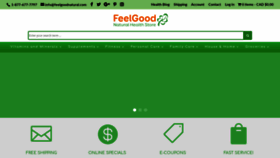 What Feelgoodnatural.com website looked like in 2020 (3 years ago)