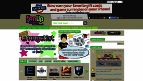 What Fanup.com website looked like in 2020 (3 years ago)