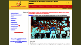 What Faeaindia.org website looked like in 2020 (3 years ago)