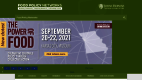 What Foodpolicynetworks.org website looked like in 2020 (3 years ago)