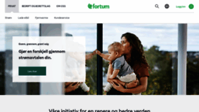 What Fortum.no website looked like in 2020 (3 years ago)