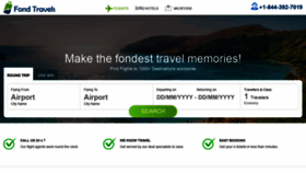 What Fondtravels.com website looked like in 2020 (3 years ago)