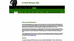 What Footballmanagermad.com website looked like in 2020 (3 years ago)