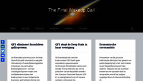 What Finalwakeupcall.info website looked like in 2020 (3 years ago)