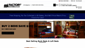 What Factorybunkbeds.com website looked like in 2020 (3 years ago)