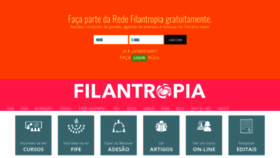 What Filantropia.ong website looked like in 2020 (3 years ago)