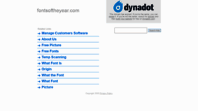 What Fontsoftheyear.com website looked like in 2020 (3 years ago)