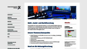 What Forschungsgruppe.de website looked like in 2020 (3 years ago)