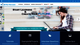 What Freetimelearning.com website looked like in 2020 (3 years ago)
