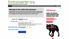 What Fontconverter.org website looked like in 2020 (3 years ago)