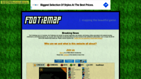 What Footiemap.com website looked like in 2020 (3 years ago)