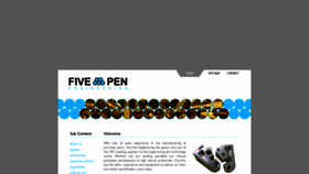 What Fivepen.co.uk website looked like in 2020 (5 years ago)