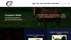 What Freedomrider.com website looked like in 2020 (3 years ago)