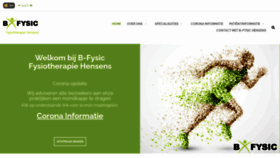 What Fysiotherapiehensens.nl website looked like in 2020 (3 years ago)