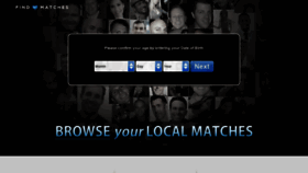 What Findmymatches.com website looked like in 2020 (3 years ago)