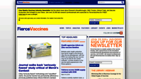 What Fiercevaccines.com website looked like in 2020 (3 years ago)
