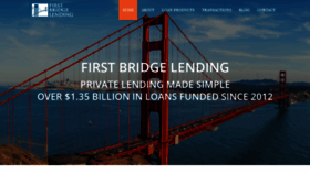 What Firstbridgelending.com website looked like in 2020 (3 years ago)