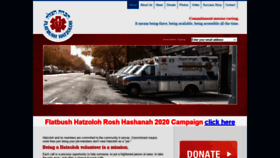 What Flatbushhatzoloh.org website looked like in 2020 (3 years ago)