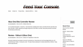 What Feedyourconsole.com website looked like in 2020 (3 years ago)