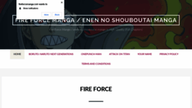 What Fireforcemanga.com website looked like in 2020 (3 years ago)