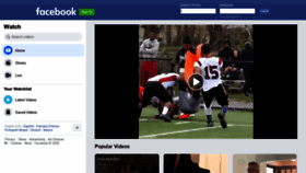 What Fb.watch website looked like in 2020 (3 years ago)