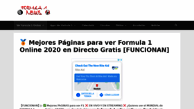 What Formula1news.info website looked like in 2020 (3 years ago)