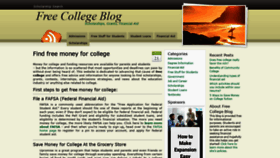 What Freecollegeblog.com website looked like in 2020 (3 years ago)
