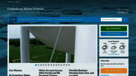 What Fosterburgwaterdistrict.com website looked like in 2020 (3 years ago)