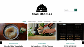What Foodstoriesblog.com website looked like in 2020 (3 years ago)