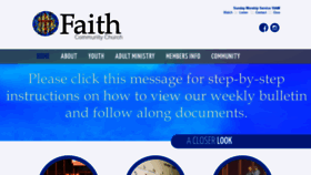 What Faithcommunitycrc.com website looked like in 2020 (3 years ago)
