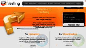 What Filebling.com website looked like in 2011 (12 years ago)
