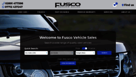 What Fuscovehiclesales.com website looked like in 2020 (3 years ago)