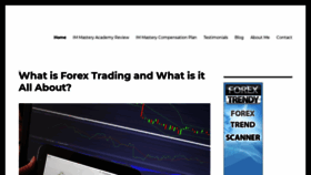 What Forexmasteryguide.com website looked like in 2020 (3 years ago)