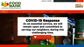 What Foodbankccs.org website looked like in 2020 (3 years ago)