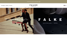 What Falke.com website looked like in 2020 (3 years ago)