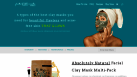 What Facialclaymasks.com website looked like in 2020 (3 years ago)