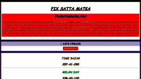 What Fixsattamatka.net website looked like in 2020 (3 years ago)